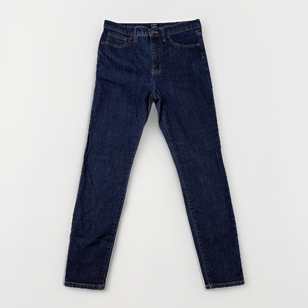J.Crew Skinny Jeans Womens 28 Blue 10 Inch High Rise Dark Wash Denim Pants